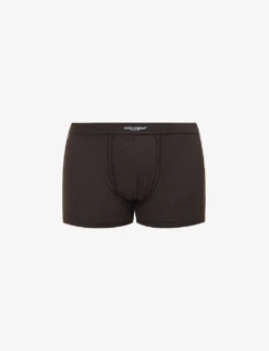 Dolce & Gabbana Logo-waistband Stretch-cotton Boxers