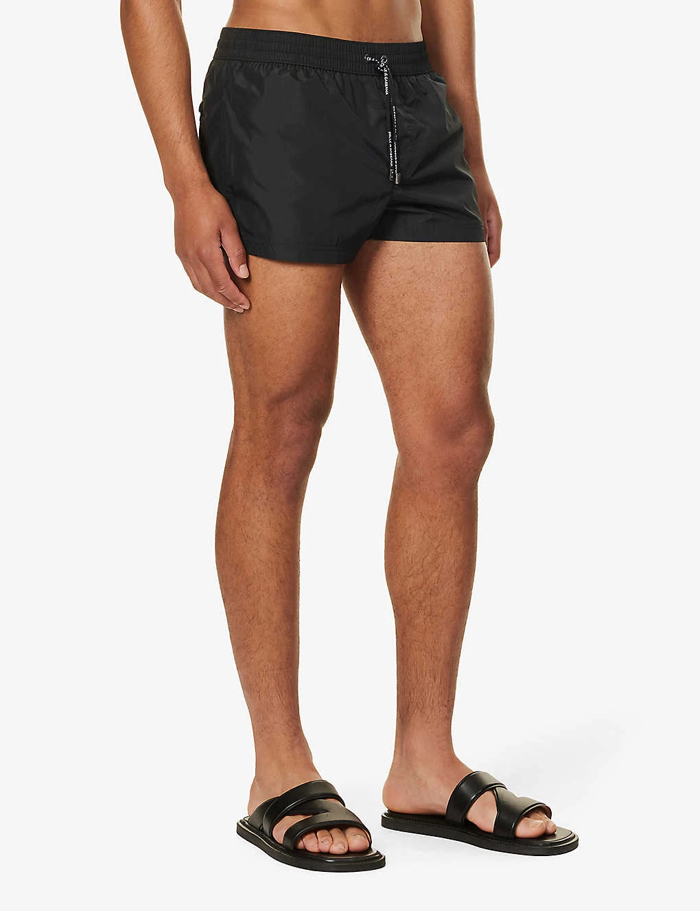 Dolce & Gabbana Logo-plaque Cotton And Silk-blend Swim Shorts 5 Dolce & Gabbana Logo-plaque Cotton And Silk-blend Swim Shorts - Image 3
