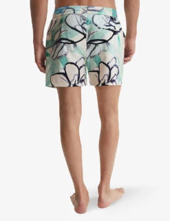 Reiss Pacific Graphic-print Drawstring Stretch Recycled-polyester Swim Shorts -Baker Klein Shop R04169167 MULTI ALT03