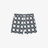 Reiss Chain Graphic-print Regular-fit Recycled-polyester Swim Shorts -Baker Klein Shop R04169170 WHITENAVY M