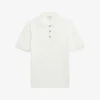 Reiss Blaze Basket-weave Short-sleeve Cotton Polo 1 Reiss Blaze Basket-weave Short-sleeve Cotton Polo -Baker Klein Shop R04169223 WHITE M