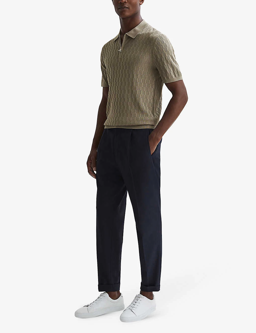 Reiss Ubud Half-zip Knitted Polo Shirt 4 Reiss Ubud Half-zip Knitted Polo Shirt - Image 2