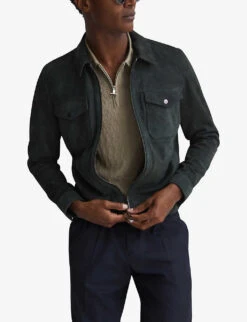 Reiss Ubud Half-zip Knitted Polo Shirt 9 Reiss Ubud Half-zip Knitted Polo Shirt -Baker Klein Shop R04169230 TAUPE ALT02