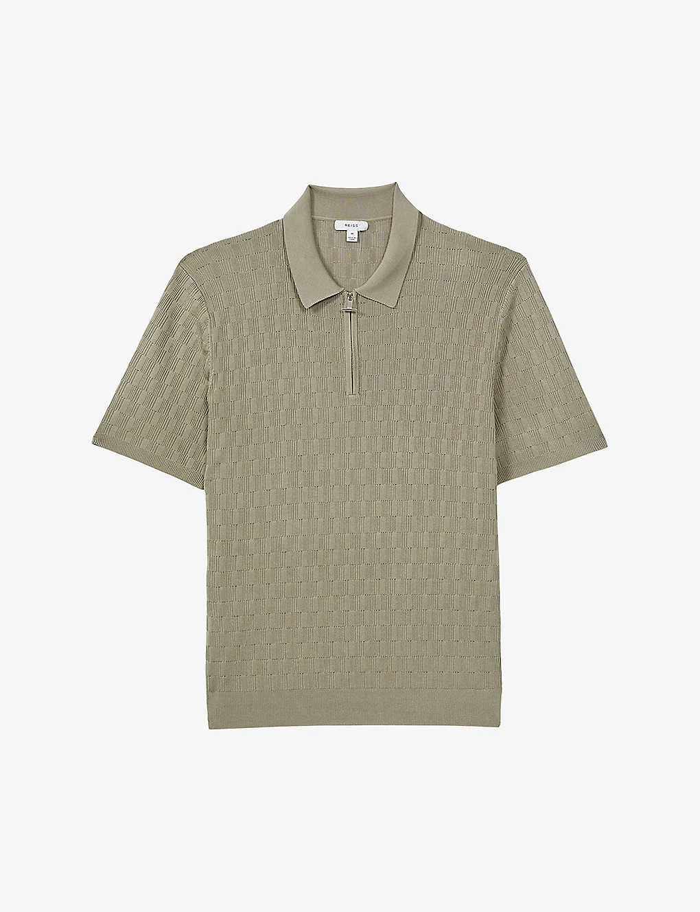 Reiss Ubud Half-zip Knitted Polo Shirt 3 Reiss Ubud Half-zip Knitted Polo Shirt