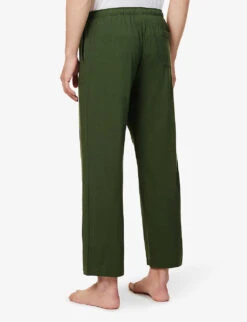 Basel Straight-leg Mid-rise Stretch-modal Pyjama Bottoms -Baker Klein Shop R04170076 GREEN ALT03