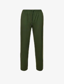 Basel Straight-leg Mid-rise Stretch-modal Pyjama Bottoms