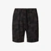 London Camouflage-print Stretch-modal Pyjama Shorts -Baker Klein Shop R04170080 BLACK M