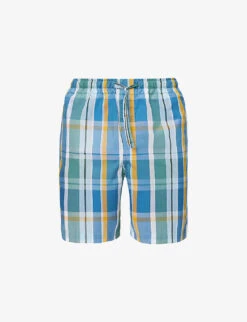 Barker Checked Cotton Pyjama Shorts