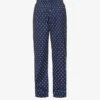 Nelson Graphic-print Cotton-poplin Pyjama Bottoms -Baker Klein Shop R04170086 BLUE M