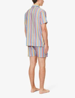 Amalfi Striped Cotton Pyjama Set -Baker Klein Shop R04170094 MULTICOLOURED ALT02