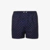 Nelson Graphic-pattern Regular-fit Cotton-poplin Boxers -Baker Klein Shop R04170104 NAV M