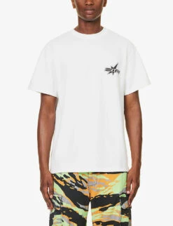 Volt Graphic-print Regular-fit Cotton-jersey T-shirt -Baker Klein Shop R04173412 WHITE ALT02