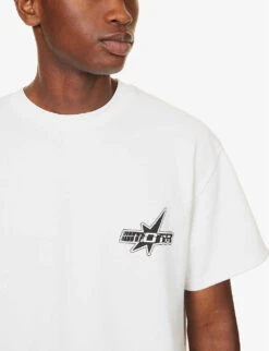 Volt Graphic-print Regular-fit Cotton-jersey T-shirt -Baker Klein Shop R04173412 WHITE ALT04