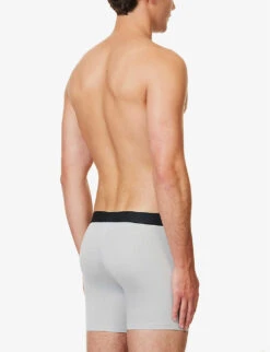 Pureness Logo-waistband Stretch-jersey Boxer Briefs -Baker Klein Shop R04173764 CLOUDGREY ALT02