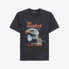 THE KOOPLES Graphic-print Short-sleeve Cotton T-shirt -Baker Klein Shop R04181777 BLACKWASHED M