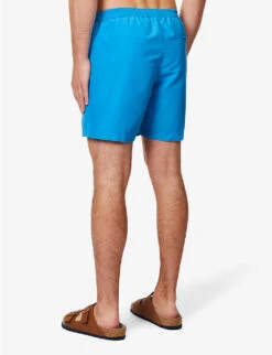 Sunspel Drawstring-waist Mid-rise Recycled-polyester Swim Shorts -Baker Klein Shop R04181934 TURQUOISE ALT03