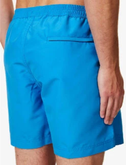 Sunspel Drawstring-waist Mid-rise Recycled-polyester Swim Shorts -Baker Klein Shop R04181934 TURQUOISE ALT04