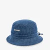 Jacquemus Le Bob Gadjo Brand-plaque Denim Bucket Hat -Baker Klein Shop R04182181 BLUE M