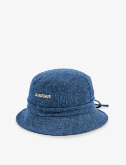 Jacquemus Le Bob Gadjo Brand-plaque Denim Bucket Hat