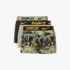 Nike Pack Of Three Logo-waistband Stretch Recycled-polyester Trunks