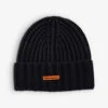Brand-patch Ribbed Wool-knit Beanie -Baker Klein Shop R04183408 ANTHRACITE M