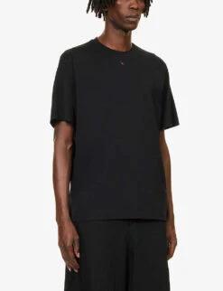 Hole Cutout Cotton-jersey T-shirt 9 Hole Cutout Cotton-jersey T-shirt -Baker Klein Shop R04185213 BLACK ALT02