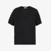 Hole Cutout Cotton-jersey T-shirt -Baker Klein Shop R04185213 BLACK M