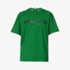 Upsidedwn Brand-print Cotton-jersey T-shirt 2 Upsidedwn Brand-print Cotton-jersey T-shirt -Baker Klein Shop R04185998 GREEN M