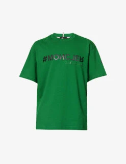 Upsidedwn Brand-print Cotton-jersey T-shirt