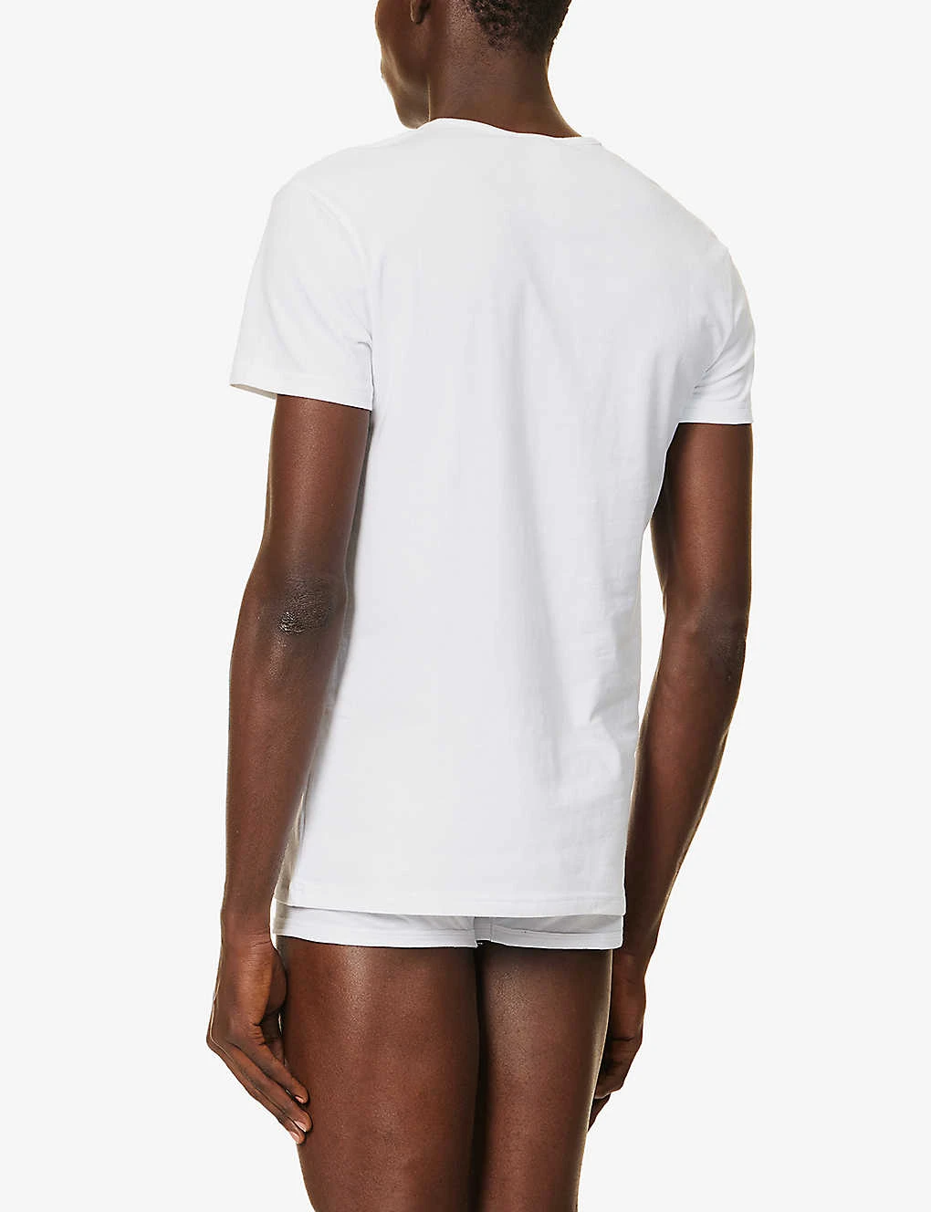 Versace Logo-print Pack Of Two Stretch-cotton T-shirts 5 Versace Logo-print Pack Of Two Stretch-cotton T-shirts - Image 3