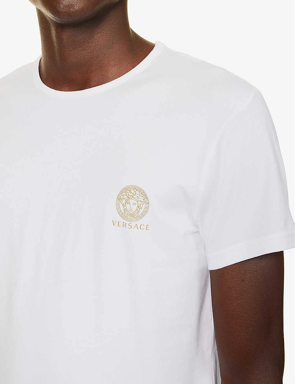 Versace Logo-print Pack Of Two Stretch-cotton T-shirts 6 Versace Logo-print Pack Of Two Stretch-cotton T-shirts - Image 4