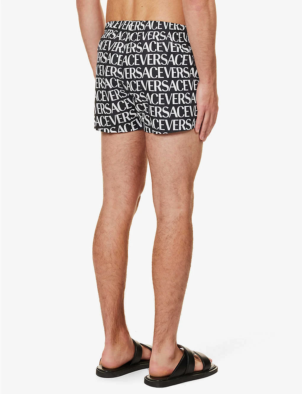 Versace Brand-typography Slip-pocket Regular-fit Swim Shorts 6 Versace Brand-typography Slip-pocket Regular-fit Swim Shorts - Image 4