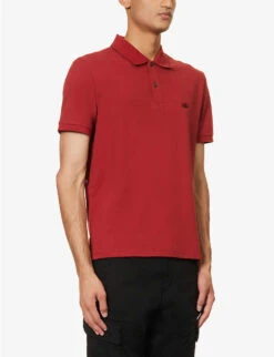 Logo-embroidered Regular-fit Stretch-cotton Piqué Polo Shirt 9 Logo-embroidered Regular-fit Stretch-cotton Piqué Polo Shirt -Baker Klein Shop R04189389 KETCHUP ALT02