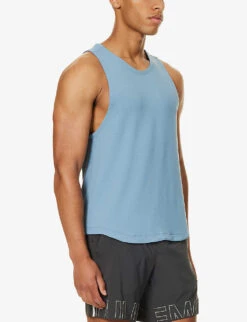 Lululemon License To Train Scoop-neck Stretch Recycled-polyester-blend Top -Baker Klein Shop R04194030 UTILITYBLUE ALT02