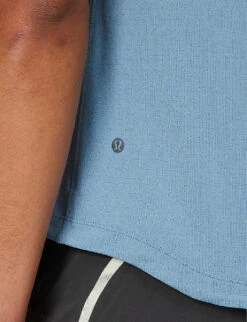 Lululemon License To Train Scoop-neck Stretch Recycled-polyester-blend Top -Baker Klein Shop R04194030 UTILITYBLUE ALT04