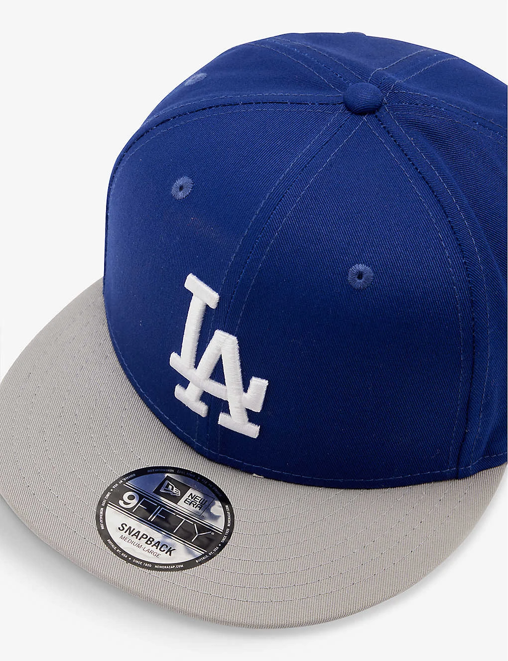 NEW ERA Los Angeles Dodgers Embroidered Cotton-twill Cap 4 NEW ERA Los Angeles Dodgers Embroidered Cotton-twill Cap - Image 2