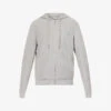 Sunspel Ribbed-trim Slip-pocket Cotton-towelling Hoody