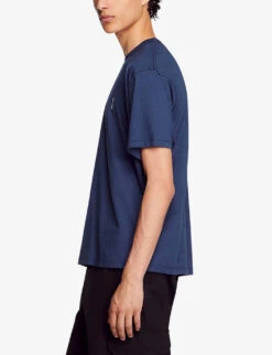 Sandro Oversized Logo-print Cotton T-shirt 9 Sandro Oversized Logo-print Cotton T-shirt -Baker Klein Shop R04194613 BLEUS ALT02