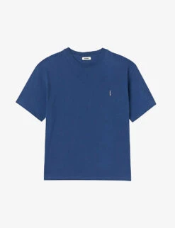 Sandro Oversized Logo-print Cotton T-shirt