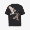 Represent Birds Of Prey Relaxed-fit Cotton-jersey T-shirt -Baker Klein Shop R04195348 OFFBLACK M