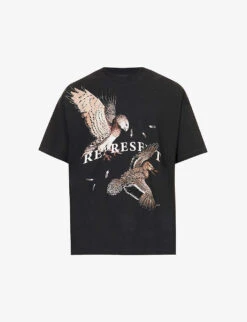 Represent Birds Of Prey Relaxed-fit Cotton-jersey T-shirt