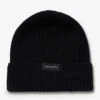 Canada Goose Brand-patch Folded-brim Wool-knit Beanie