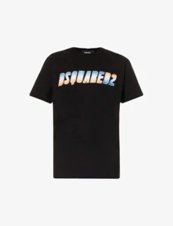 DSQUARED2 Logo-print Crewneck Cotton-jersey T-shirt