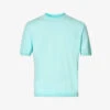 Emporio Armani Brand-embroidered Regular-fit Cotton-knit T-shirt 1 Emporio Armani Brand-embroidered Regular-fit Cotton-knit T-shirt -Baker Klein Shop R04196991 ACQUACHIARA M