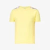 MOSCHINO Logo-tape Stretch-cotton T-shirt -Baker Klein Shop R04199707 YELLOW21 M