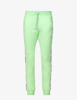 MOSCHINO Brand-tape Slip-pocket Stretch-cotton Jogging Bottoms