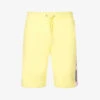 MOSCHINO Logo-tape Stretch-cotton Shorts 2 MOSCHINO Logo-tape Stretch-cotton Shorts -Baker Klein Shop R04199715 YELLOW21 M