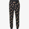 MOSCHINO Bear-motif Ribbed-waistband Stretch-cotton Pyjama Bottoms -Baker Klein Shop R04199719 FANTASYPRINTBLACK555 M