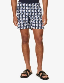 ORLEBAR BROWN Check-pattern Waist-adjuster Swim Shorts -Baker Klein Shop R04206143 DRNOOPENINGSCENE ALT02