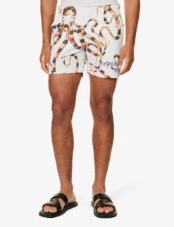 ORLEBAR BROWN Graphic-print Branded-hardware Swim Shorts -Baker Klein Shop R04206174 OCTOPUSSY ALT02